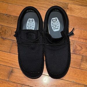 Hey Dude Men's Black Slip-On Loafers